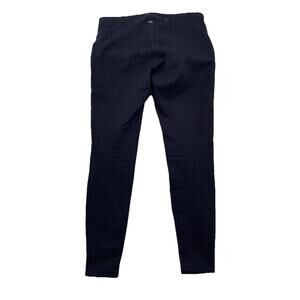 Athleta Medium Women Fleece Lined Leggings Black Pull On 28" Inseam WARM 3-19